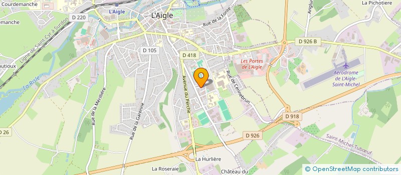localisation de l'entreprise DM FERMETURES à L'AIGLE