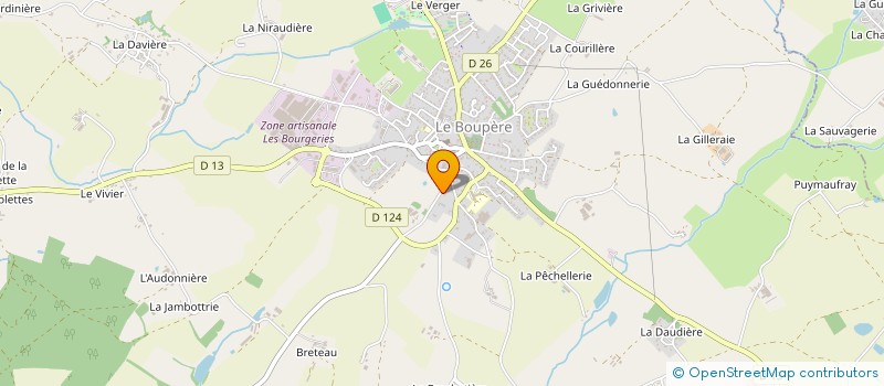 localisation de l'entreprise DM FINANCES à LE BOUPERE