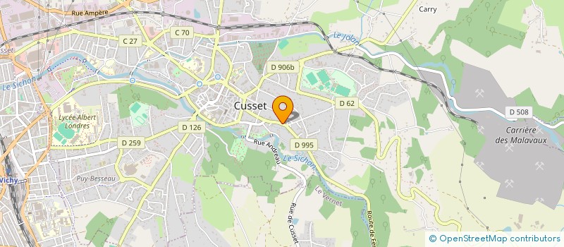 localisation de l'entreprise DM FONSECA à CUSSET