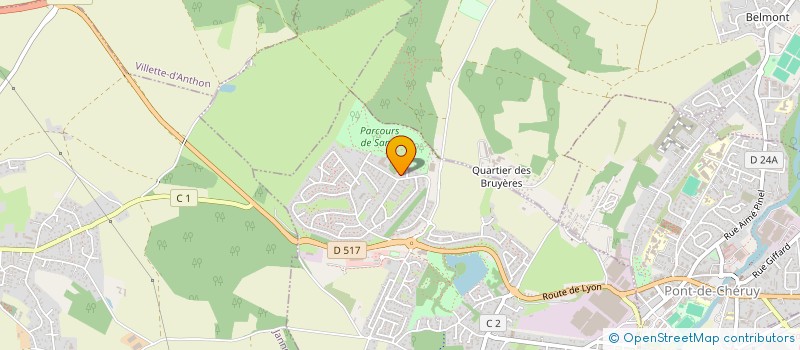 localisation de l'entreprise DM FOOD  CHARVIEU-CHAVAGNEUX