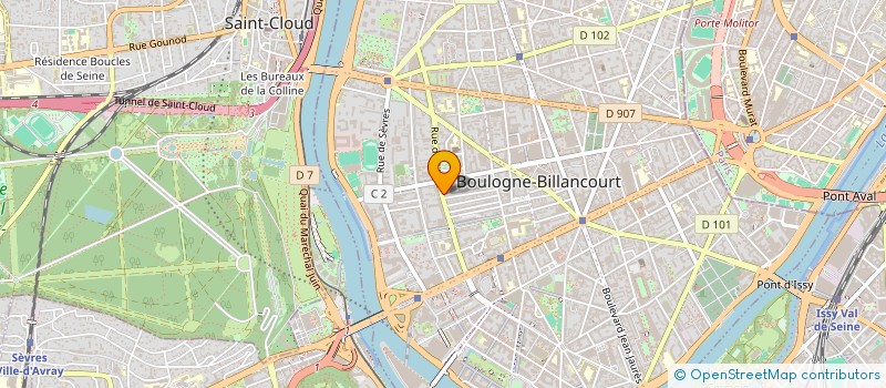 localisation de l'entreprise DM GROUPE PARIS à BOULOGNE-BILLANCOURT