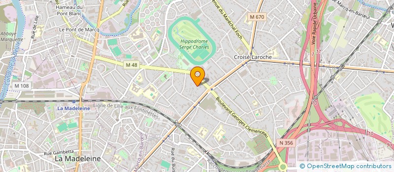 localisation de l'entreprise DM HOLDING à MARCQ-EN-BARŒUL