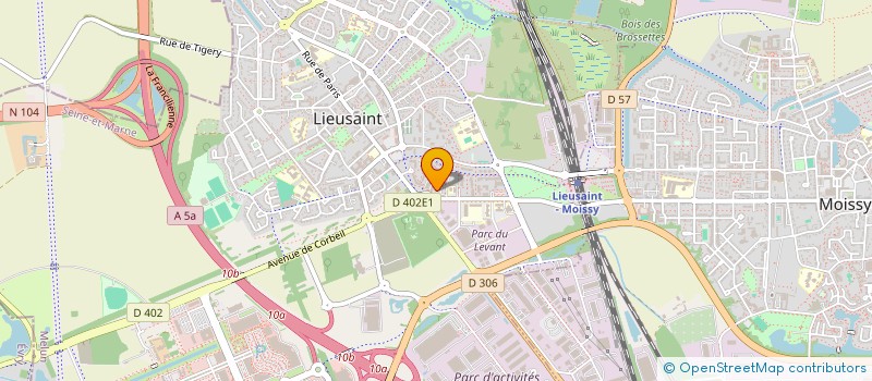 localisation de l'entreprise DM IMMO à LIEUSAINT