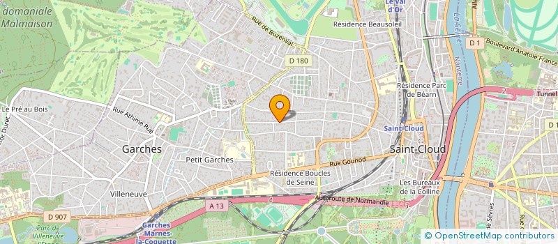 localisation de l'entreprise DM IMMO  SAINT-CLOUD