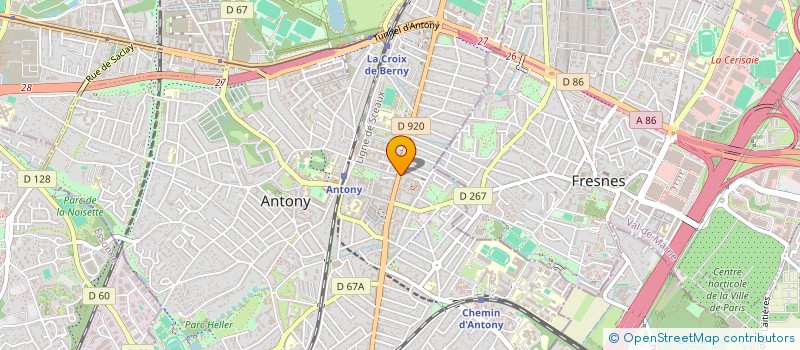 localisation de l'entreprise DM IMMO à ANTONY