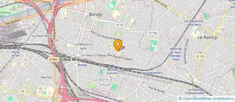 localisation de l'entreprise DM IMMO  BONDY