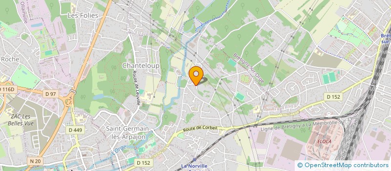 localisation de l'entreprise DM IMMOBILIER à SAINT-GERMAIN-LES-ARPAJON