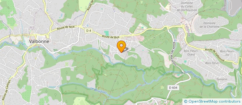 localisation de l'entreprise DM IMMOBILIER  VALBONNE