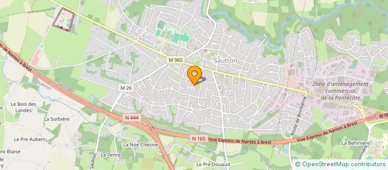localisation de l'entreprise DM INVEST à SAUTRON