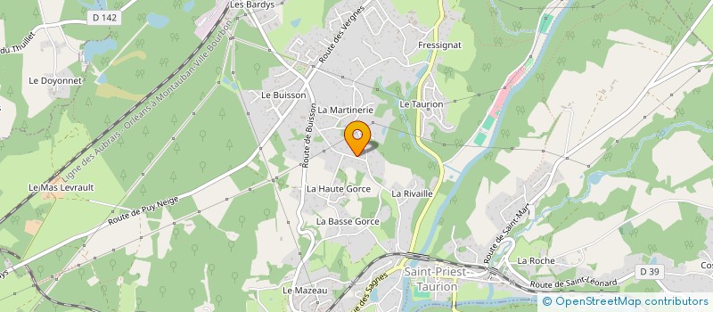 localisation de l'entreprise DM ISOLATION  SAINT-PRIEST-TAURION