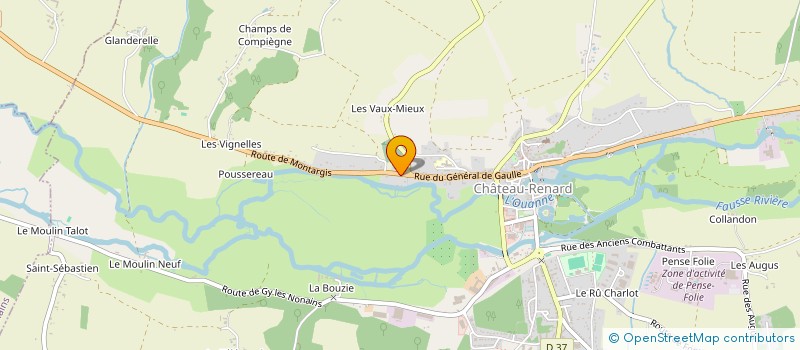 localisation de l'entreprise DM - LE DARON à CHATEAU-RENARD