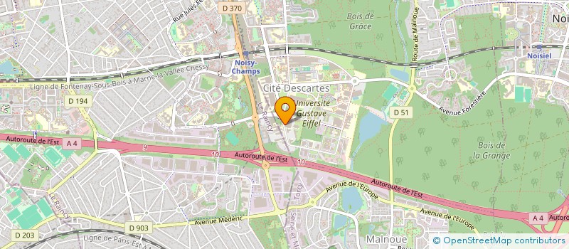 localisation de l'entreprise DM MARNE LA VALLEE  CHAMPS-SUR-MARNE