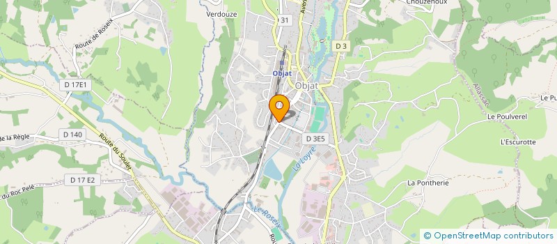 localisation de l'entreprise DM MECANIQUE 19  OBJAT