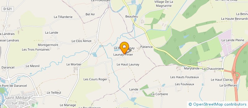 localisation de l'entreprise DM METAL BREIZH  SAINT-MEDARD-SUR-ILLE