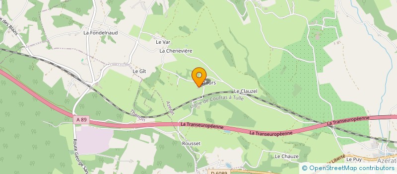 localisation de l'entreprise DM METALLERIE  AZERAT