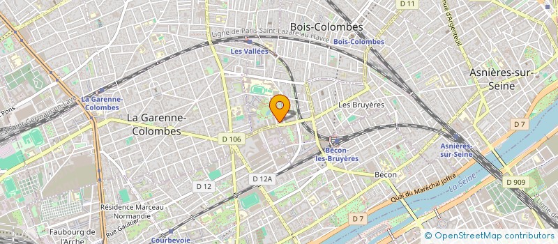 localisation de l'entreprise DM MIDIAL à BOIS-COLOMBES