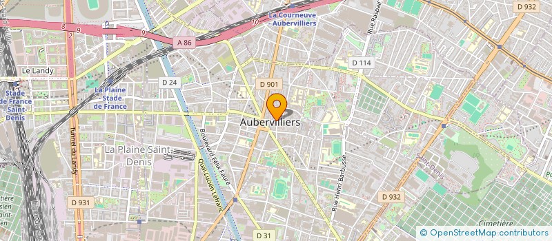 localisation de l'entreprise DM MULTISERVICES à AUBERVILLIERS