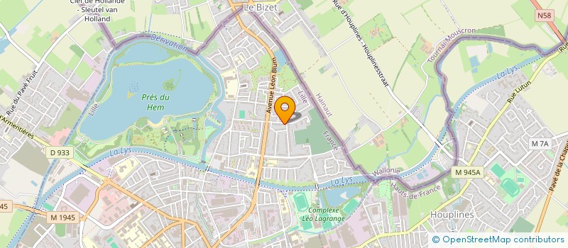 localisation de l'entreprise DM MUSIC LIVE à ARMENTIERES