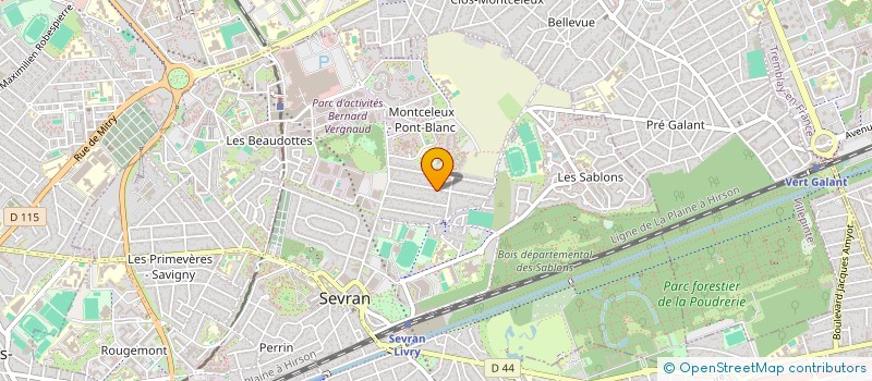 localisation de l'entreprise DM PARTNERS GROUPE  SEVRAN