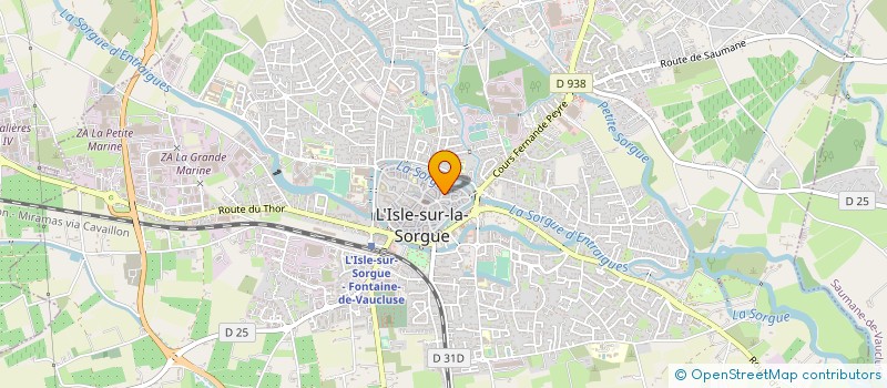 localisation de l'entreprise DM PEINTURE à L'ISLE-SUR-LA-SORGUE