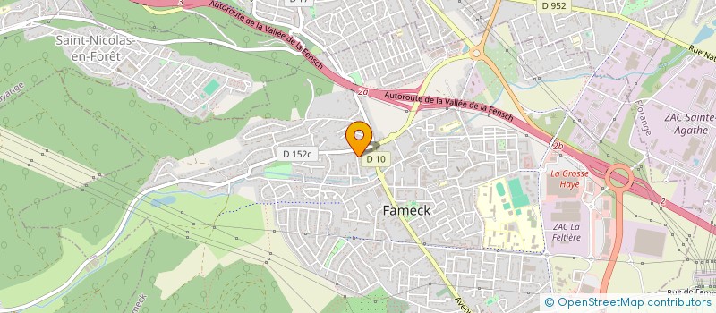 localisation de l'entreprise DM PEINTURE  FAMECK