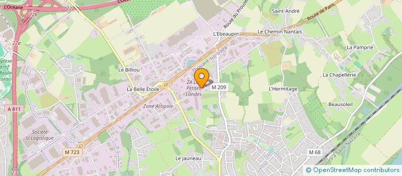 localisation de l'entreprise DM PEINTURE  THOUARE-SUR-LOIRE