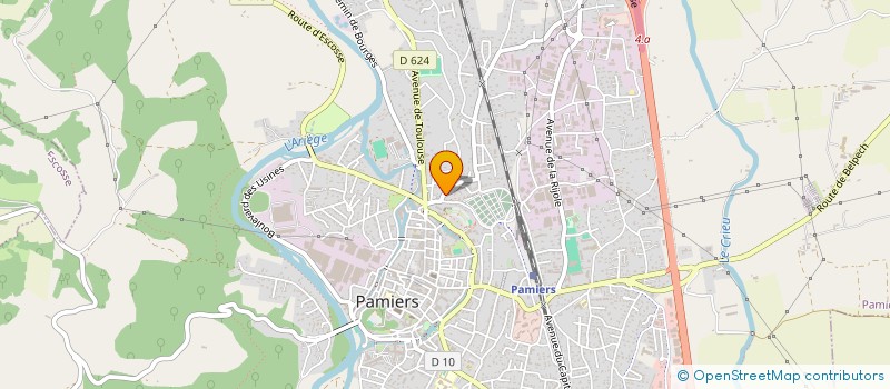 localisation de l'entreprise DM PLAQUISTE ET PEINTRE à PAMIERS