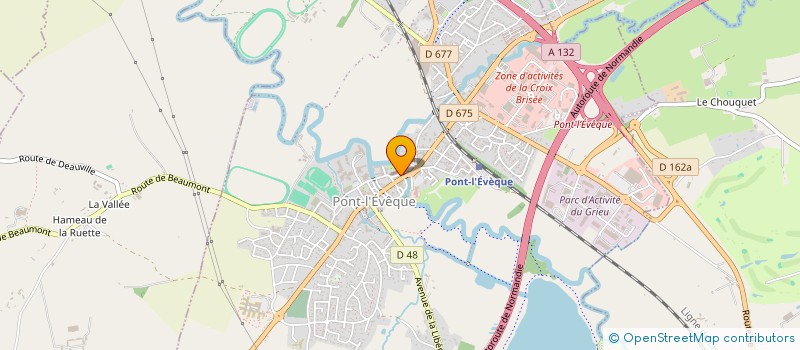 localisation de l'entreprise DM REAL ESTATE  PONT L'EVEQUE