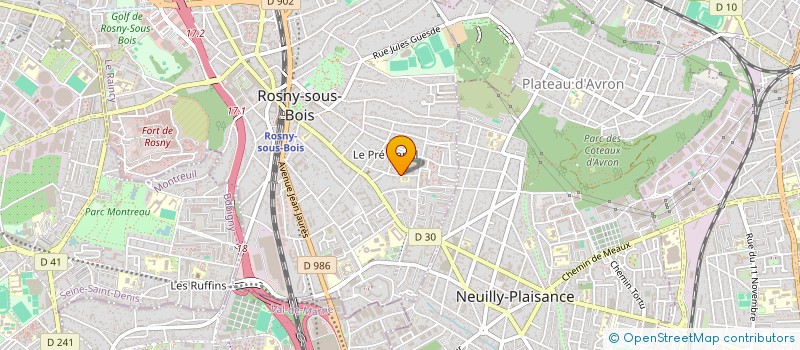 localisation de l'entreprise DM RENOV à ROSNY-SOUS-BOIS