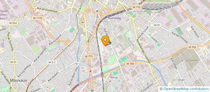 localisation de l'entreprise DM RENOV CONSTRUCTION  TOURCOING