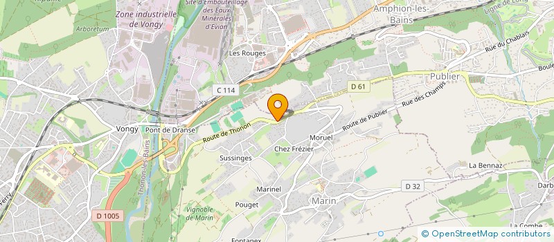 localisation de l'entreprise DM RENOVATION à MARIN