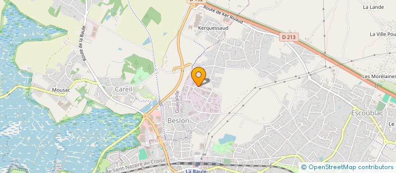localisation de l'entreprise DM SERVICES à LA BAULE-ESCOUBLAC