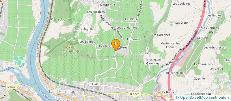 localisation de l'entreprise DM SOLUTIONS  CROZES-HERMITAGE