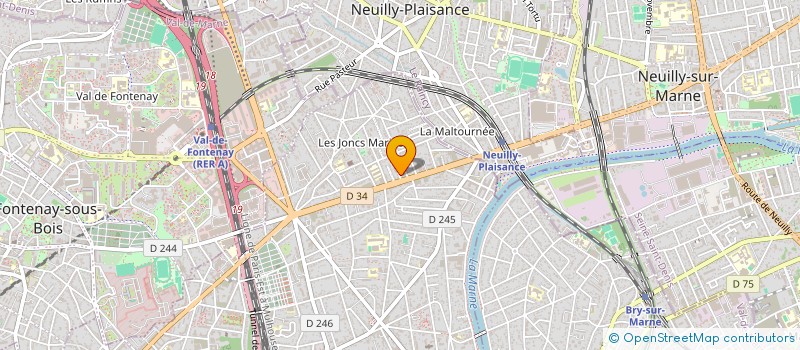 localisation de l'entreprise DM SPORT à LE PERREUX-SUR-MARNE
