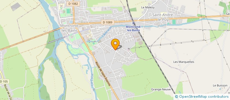 localisation de l'entreprise DM TOURS  MONTROND-LES-BAINS