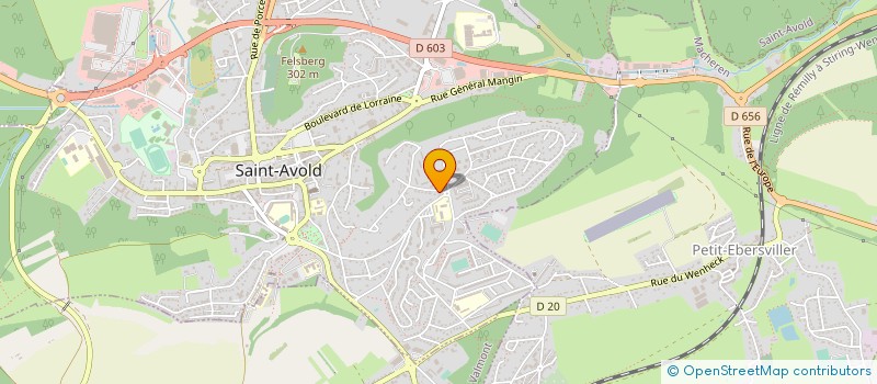 localisation de l'entreprise DM TRANSPORT  SAINT-AVOLD