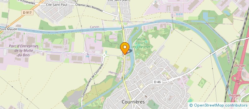 localisation de l'entreprise DM TRAVAUX REGION NORD  COURRIERES