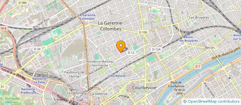 localisation de l'entreprise DM TRIAIRE à COURBEVOIE