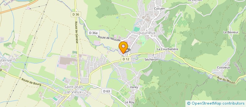 localisation de l'entreprise DM2F IMMO 71 à JUJURIEUX