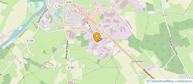 localisation de l'entreprise DM2I à SABLE-SUR-SARTHE