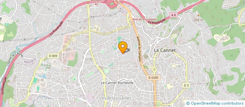 localisation de l'entreprise DM3DE à LE CANNET