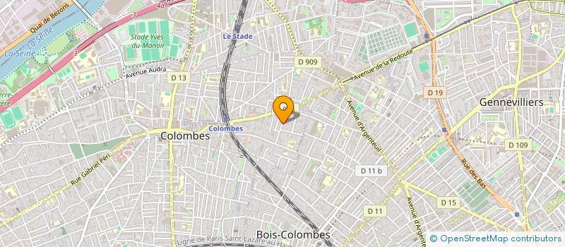 localisation de l'entreprise DM4 à COLOMBES
