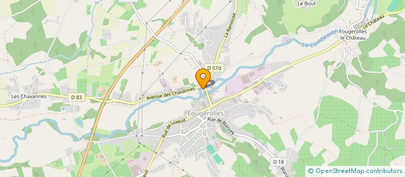 localisation de l'entreprise DM7088  FOUGEROLLES-SAINT-VALBERT