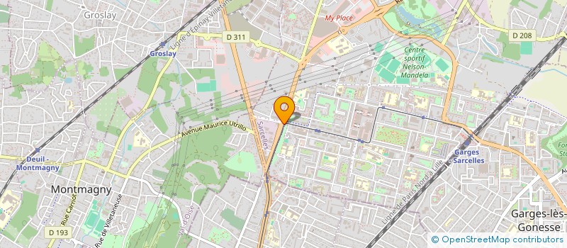 localisation de l'entreprise DMA à SARCELLES