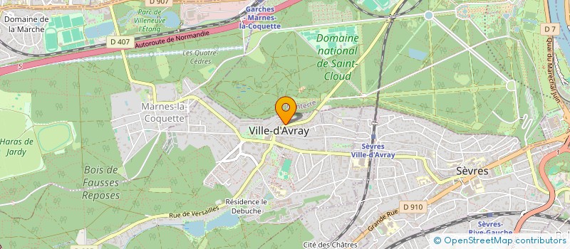 localisation de l'entreprise DMA  VILLE-D'AVRAY