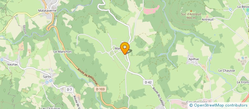 localisation de l'entreprise DMA  YSSINGEAUX