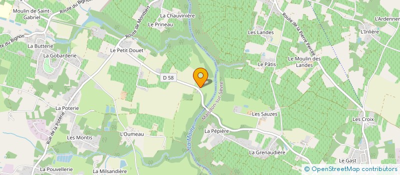localisation de l'entreprise DMA à CHATEAU-THEBAUD