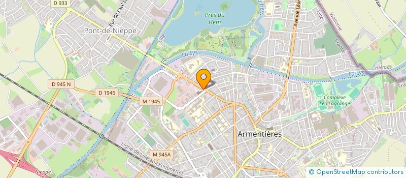 localisation de l'entreprise DMA AUTO  ARMENTIERES