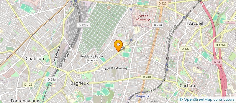 localisation de l'entreprise DMA TRANSPORT à BAGNEUX