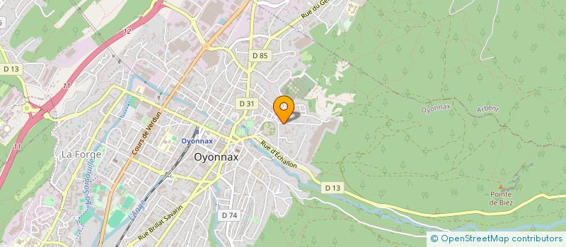 localisation de l'entreprise DMA TRAVAUX à OYONNAX